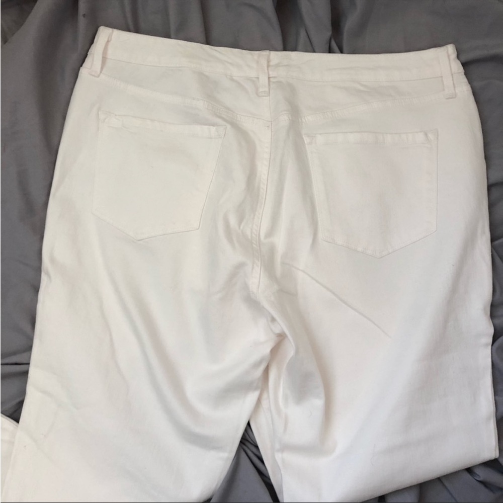 Nine West Gramercy Skinny Ankle Jeans 16 White - Picture 4 of 6